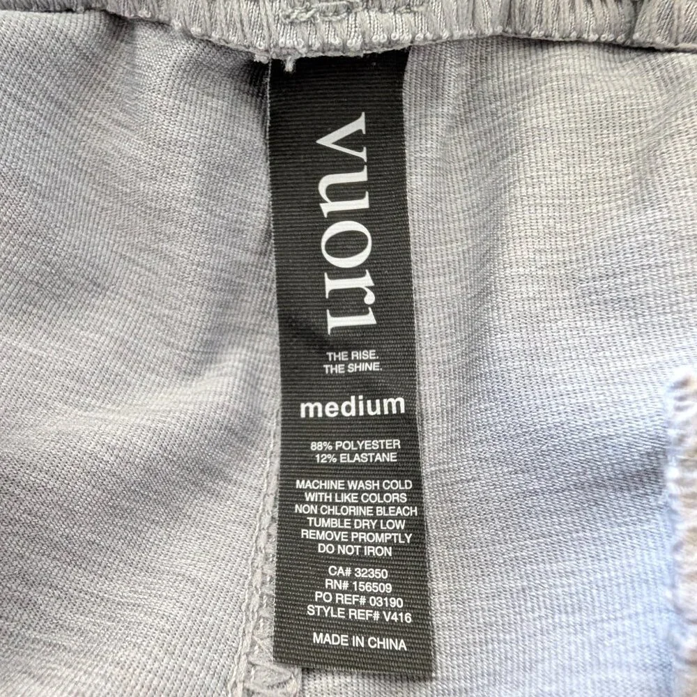 Vuori Mens Sz M Gray Sunday Performance Zip Pockets Drawstring Jogger Sweatpants - Picture 8 of 8